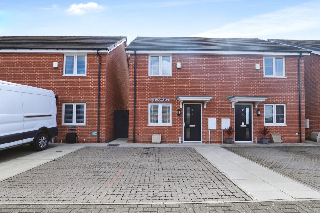 2-bed semi-detached on Arnhem Way, Donington, SPALDING, £45,000