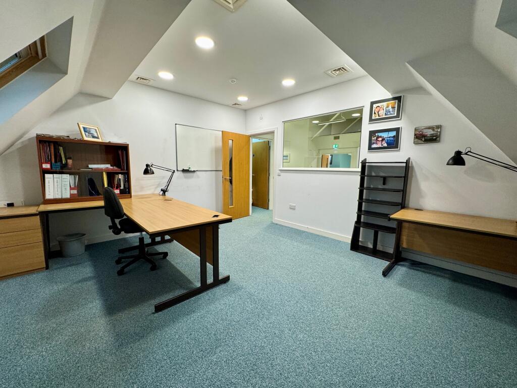 Top floor corner office