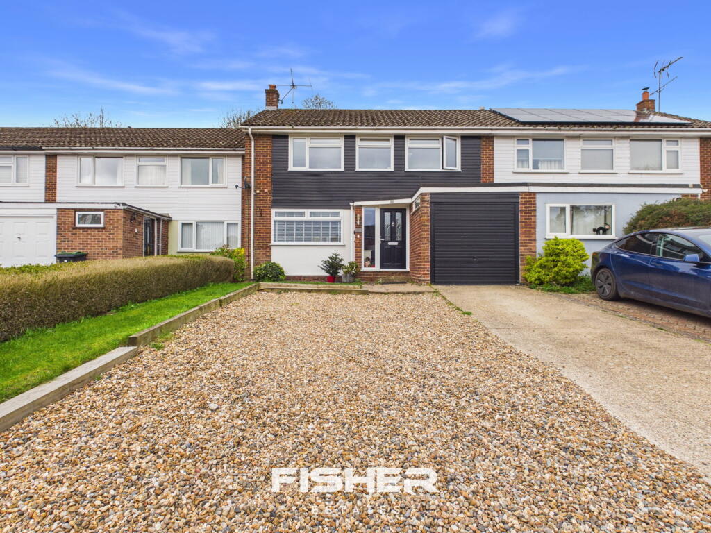 3-bed terraced on Croasdaile Road, Stansted, £470,000