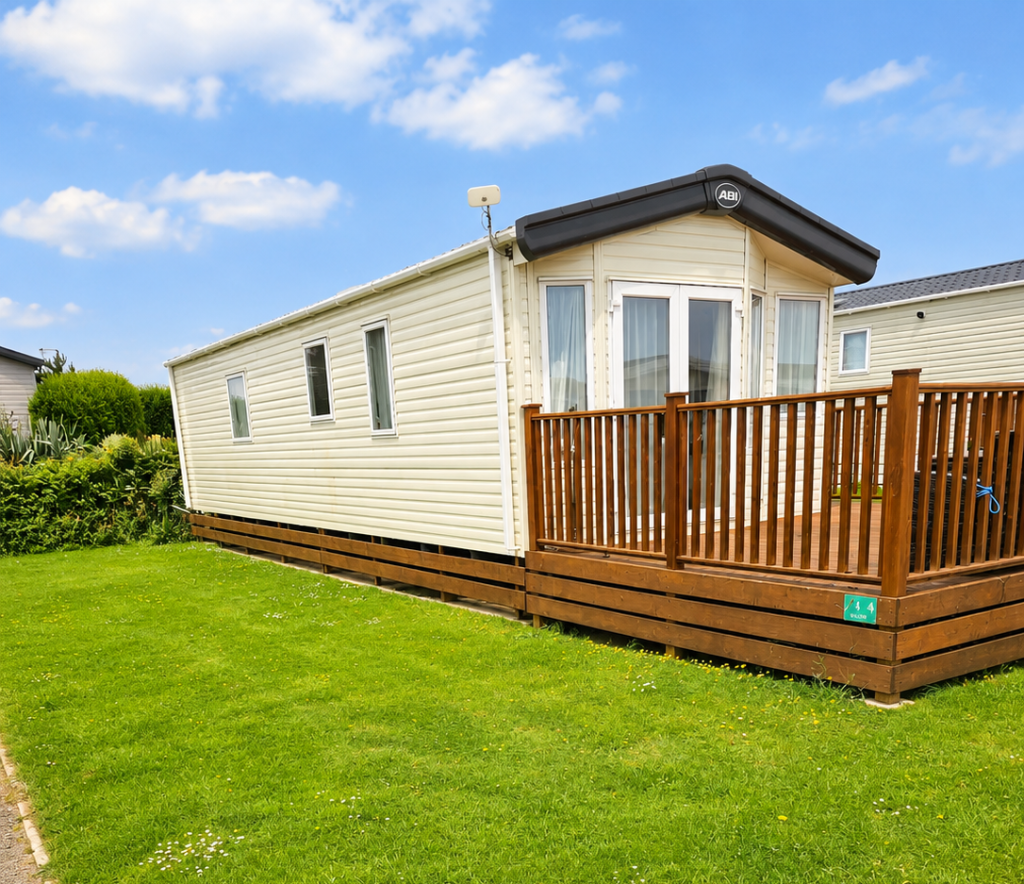2-bed caravan on Springfield Retreat, £38,000