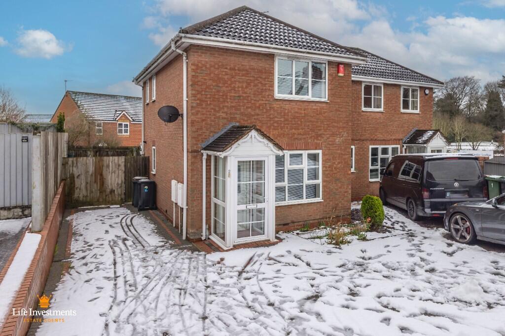 2-bed semi-detached on Charlotte Close, Nuneaton, Warwickshire, CV10, £195,000