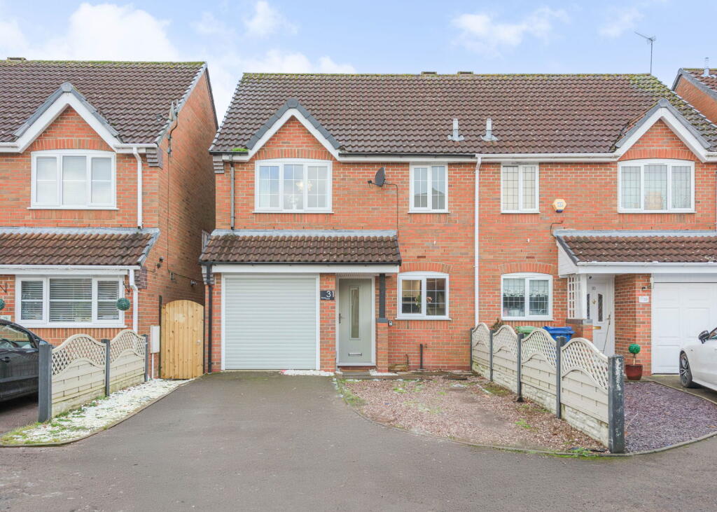 3-bed semi-detached on Victory Close, Hednesford, £280,000