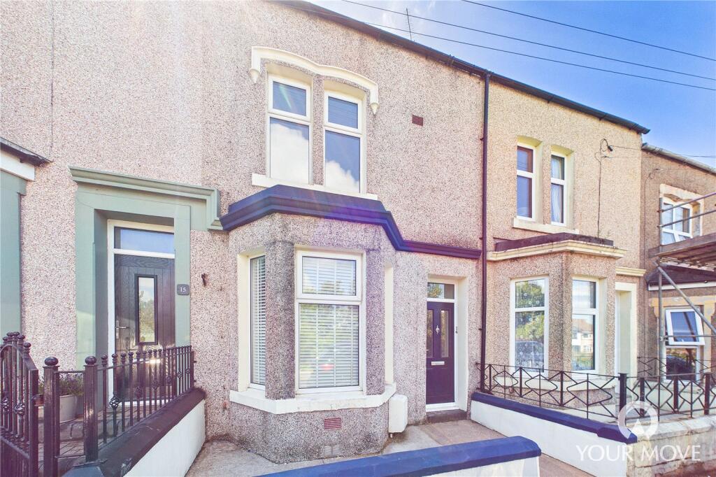 2-bed terraced on Elizabeth Terrace, Maryport, Cumbria, CA15, £140,000