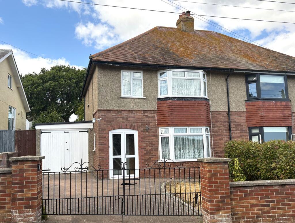 3-bed semi-detached on Townsend Road, Seaton, Devon, EX12, £375,000