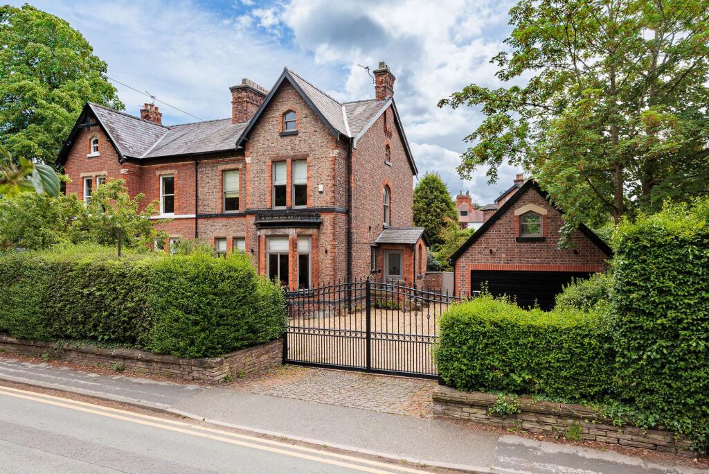 5-bed semi-detached on Heyes Lane, Alderley Edge, SK9, £1,500,000