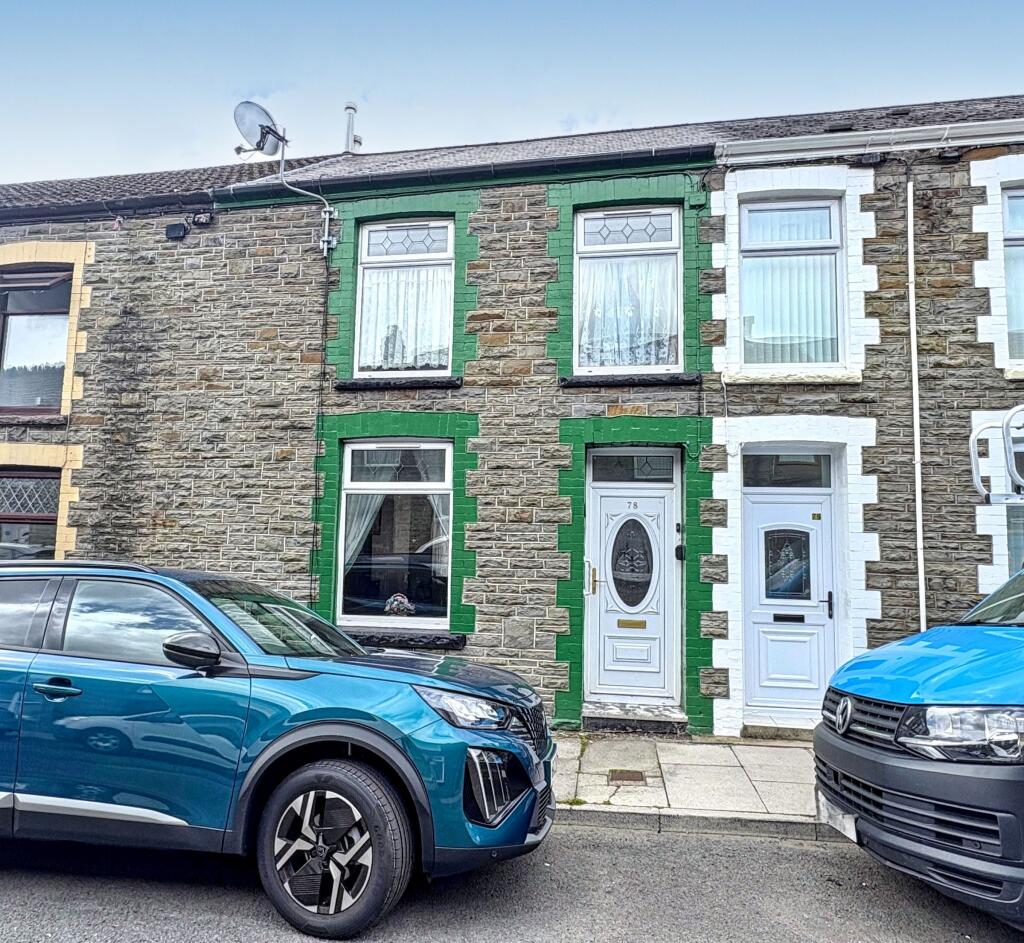 3-bed terraced on Miskin Street, Treherbert, £94,500