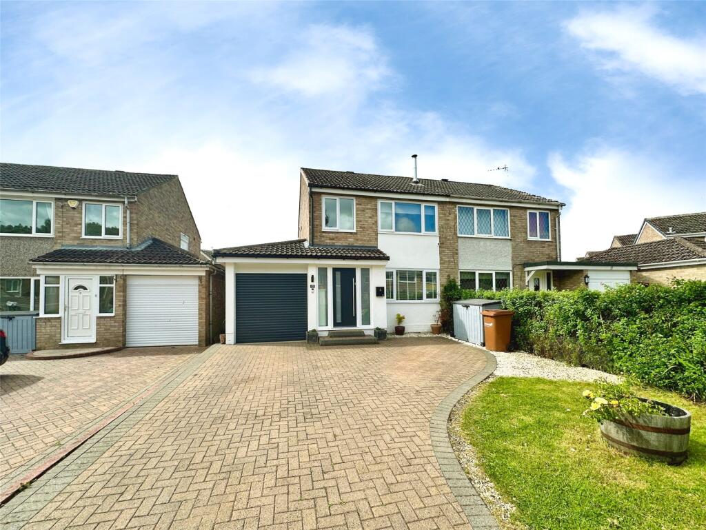 3-bed semi-detached on Elwick Avenue, Newton Aycliffe, County Durham, DL5, £175,000