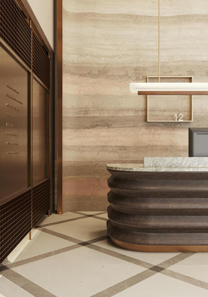 12 Golden Square - reception desk