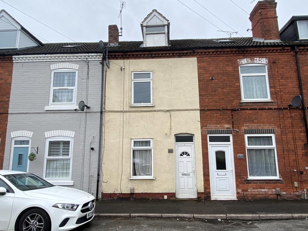 2-bed terraced on Talbot Street, Pinxton, Nottingham, NG16, £84,950