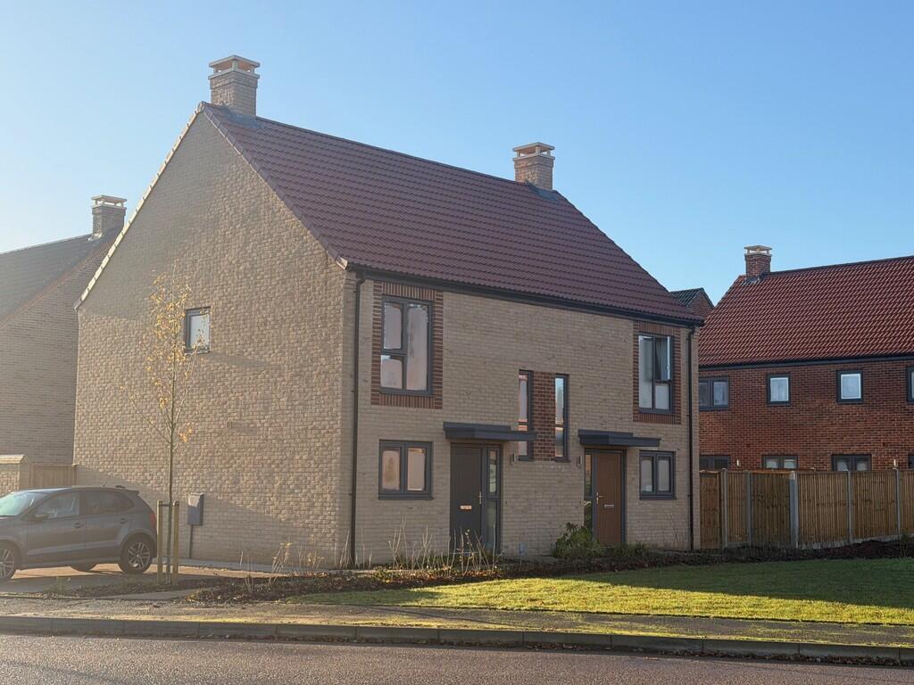 2-bed semi-detached on St Giles Park, Cringleford, Norwich, Norfolk, £232,500