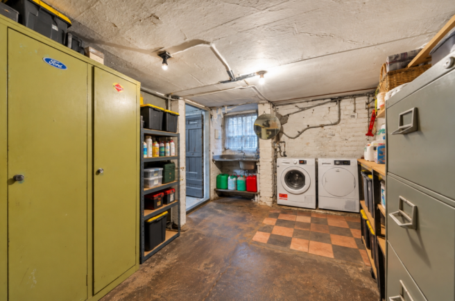 cellar decluttered