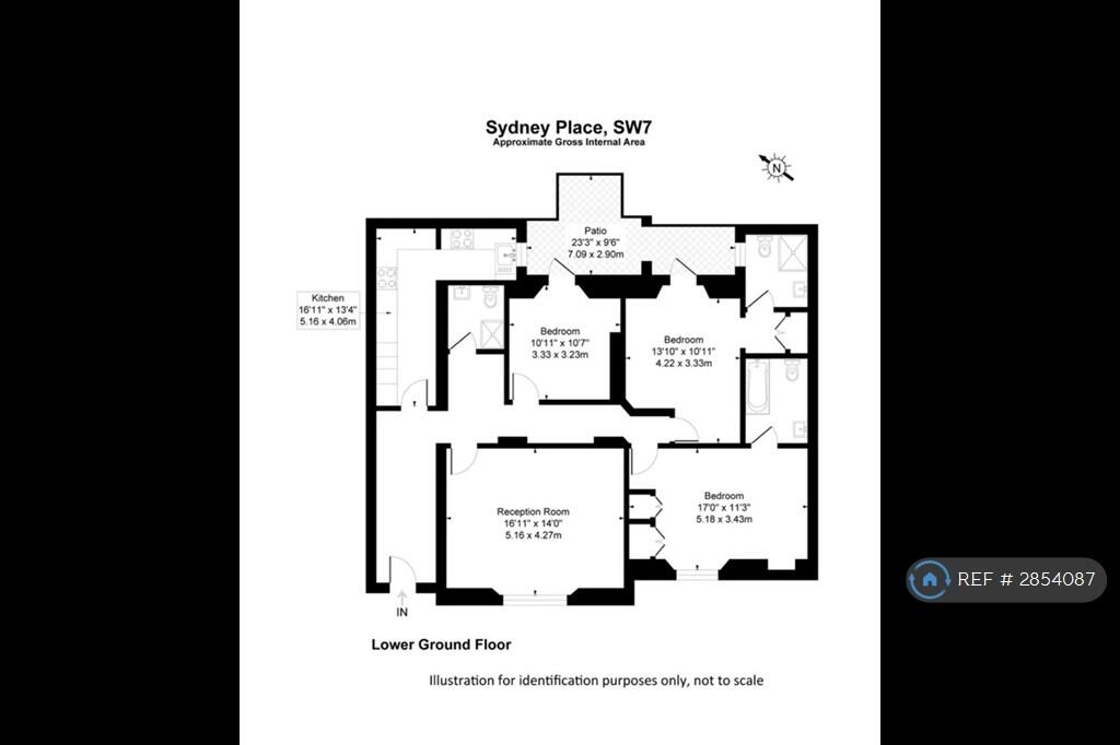 3 bedroom flat for rent