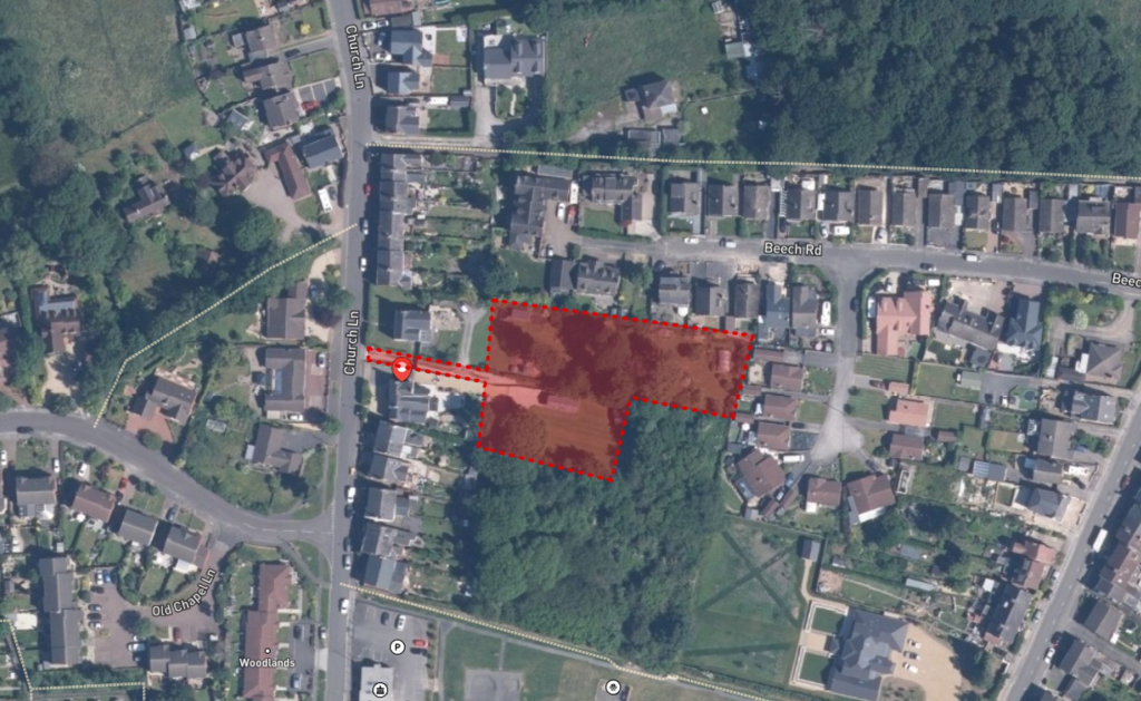 Main image of property: Land to the Rear of 82 to 84 Church Lane