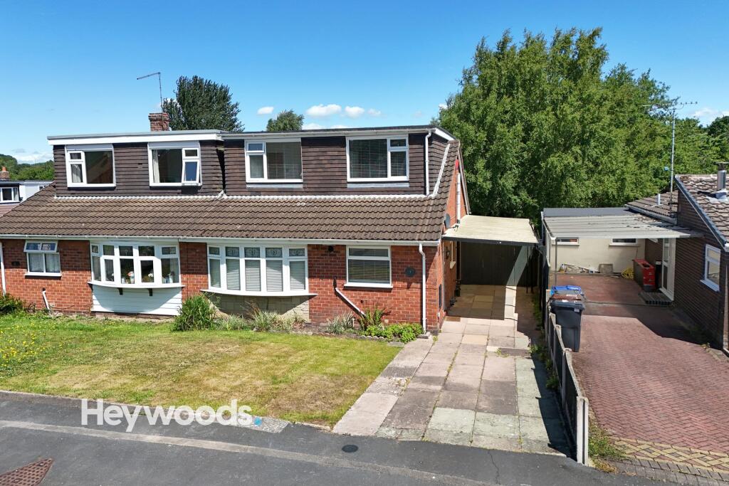 3-bed semi-detached on The Bridle Path, Madeley, CW3, £195,000