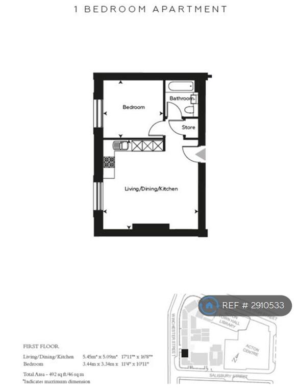 1 bedroom flat for rent