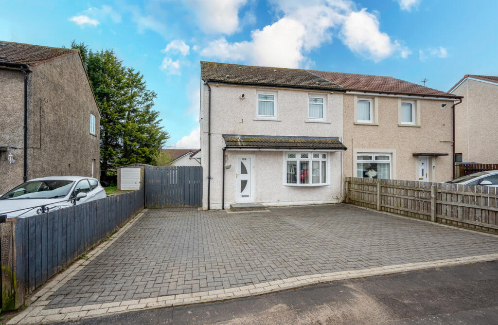 2-bed semi-detached on Etive Crescent, Pather, ML2, £115,000