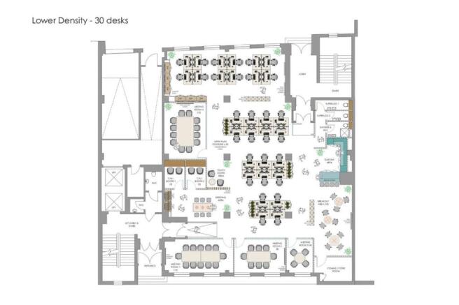 Lower Density Plan - 30 Desks
