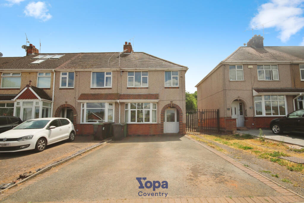 3-bed terraced on Vicarage Lane, Coventry, CV7, £235,000