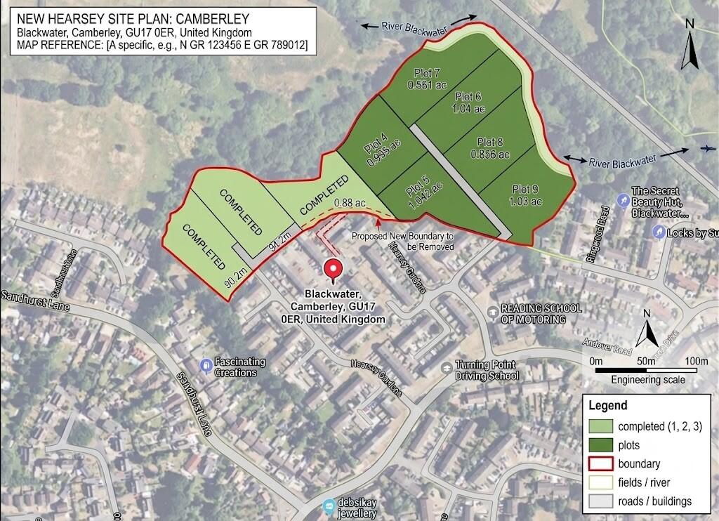 Main image of property: Land North of Hearsey Gardens, Blackwater, Surrey, GU17 0ER