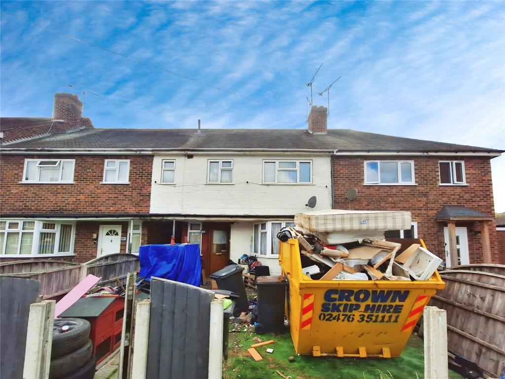 4-bed terraced on Fir Tree Grove, Nuneaton, Warwickshire, CV11, £160,000