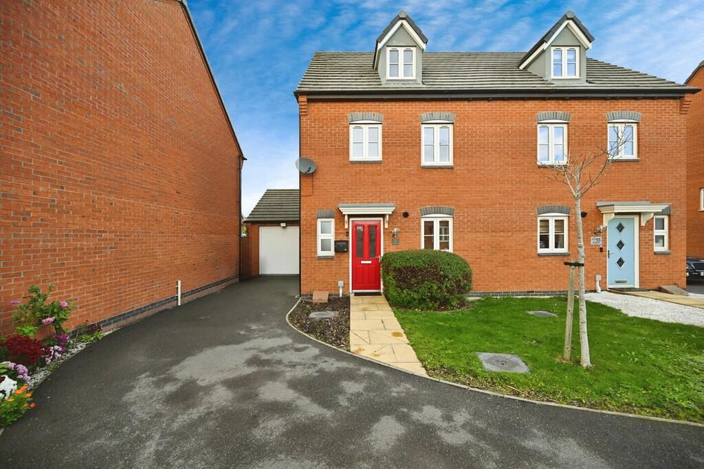 4-bed semi-detached on Academy Drive, Rugby, £340,000