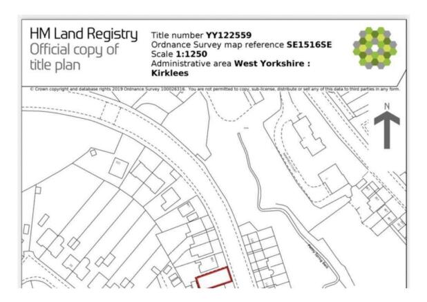 Building Plot 152 Somerset Road Title Plan 1