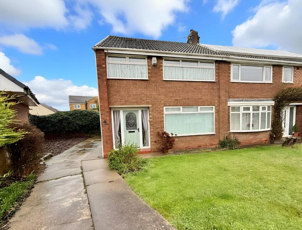 3-bed semi-detached on Snowdon Crescent, Redcar, North Yorkshire, TS10, £160,000