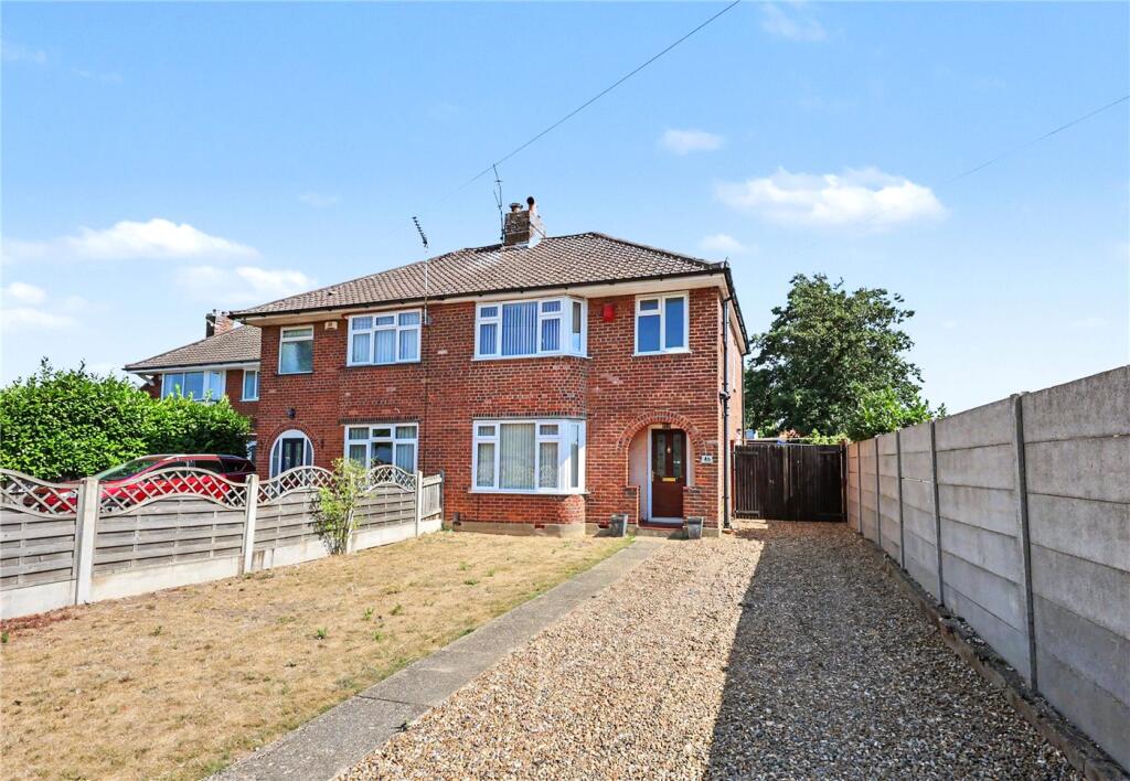 3-bed semi-detached on Reepham Road, Hellesdon, Norwich, Norfolk, NR6, £290,000