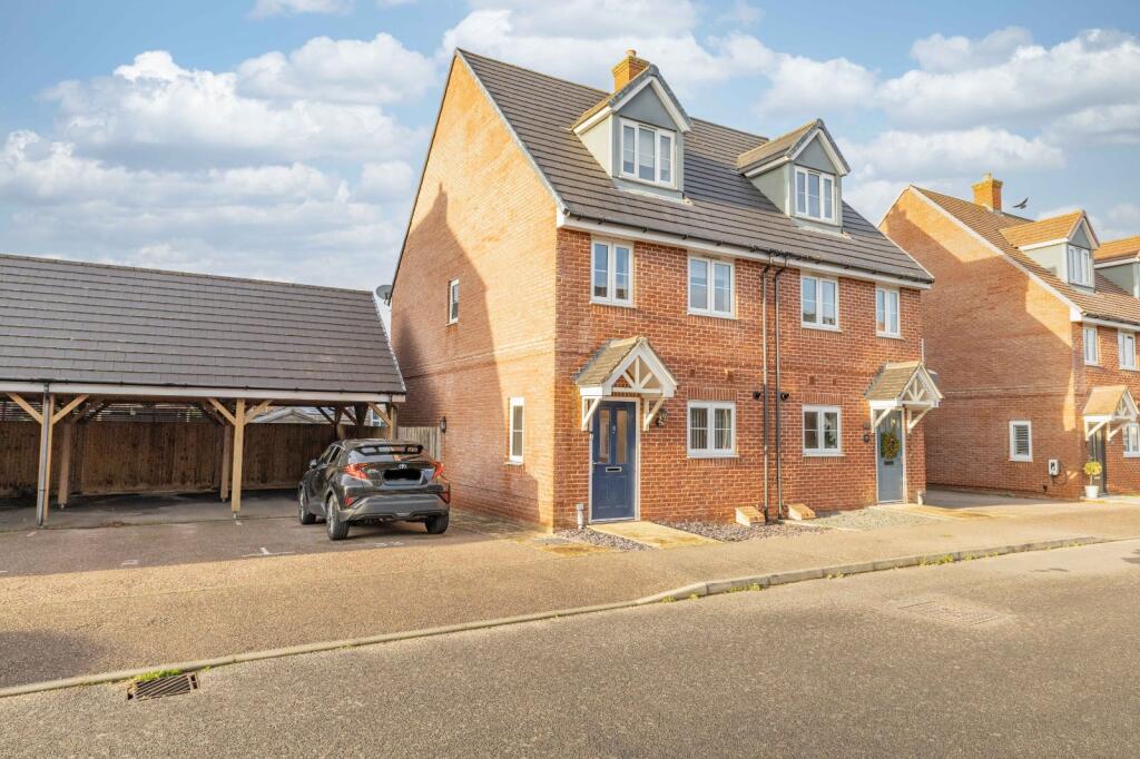 3-bed semi-detached on Herdwick Close, Kingsnorth, Ashford, Kent, TN25, £350,000