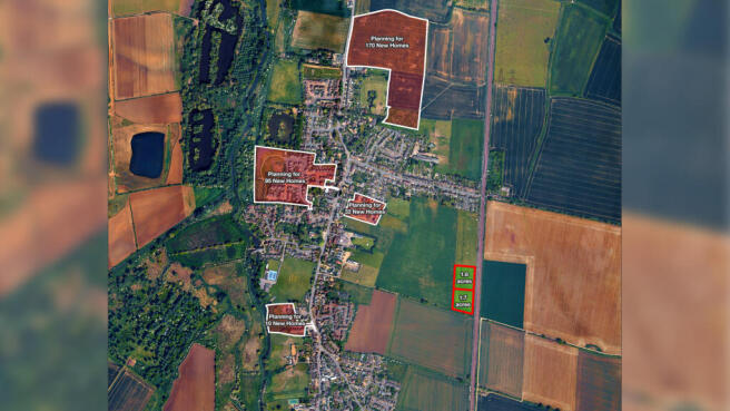 Close to planning on Greenfield land.