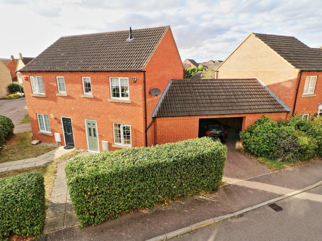 2-bed semi-detached on Malden Way, Eynesbury, St Neots, PE19, £270,000