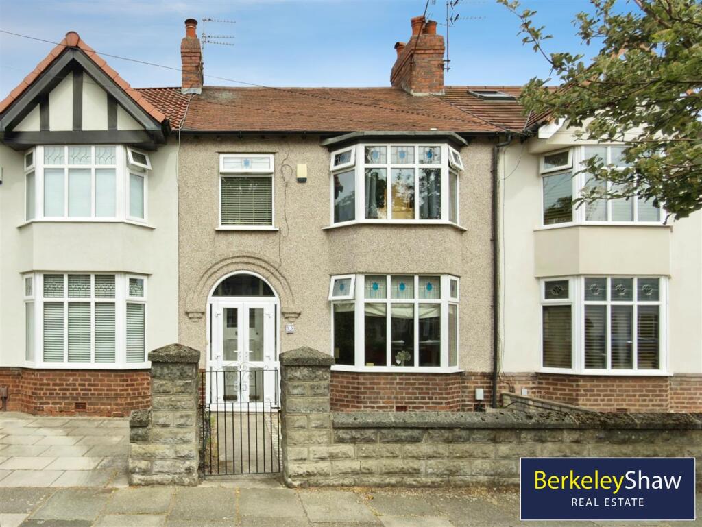 4-bed terraced on Brooke Road West, Brighton-Le-Sands, Liverpool, £290,000