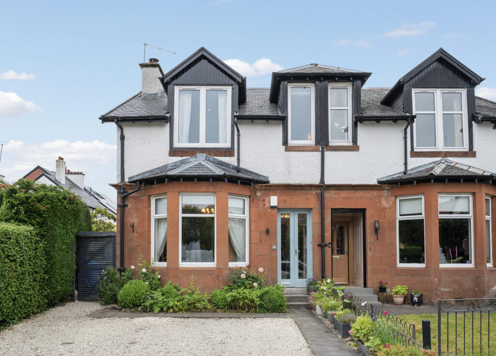 3-bed semi-detached on Park Road, Giffnock, £450,000