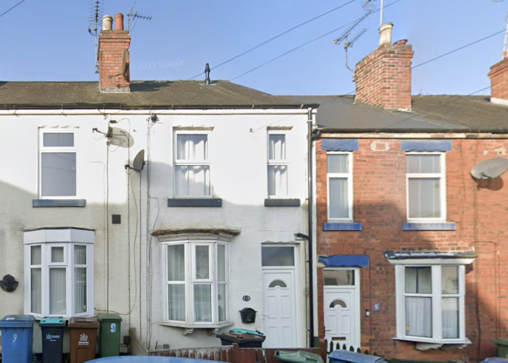 2-bed terraced on Carlton Street, Mansfield, NG18 2BG, £105,000