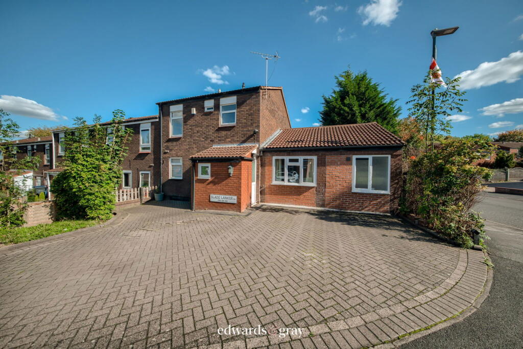 4-bed terraced on Slade Lanker, Shard End, Birmingham, B34 6HB, £270,000