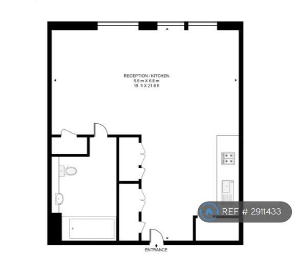 Studio flat for rent