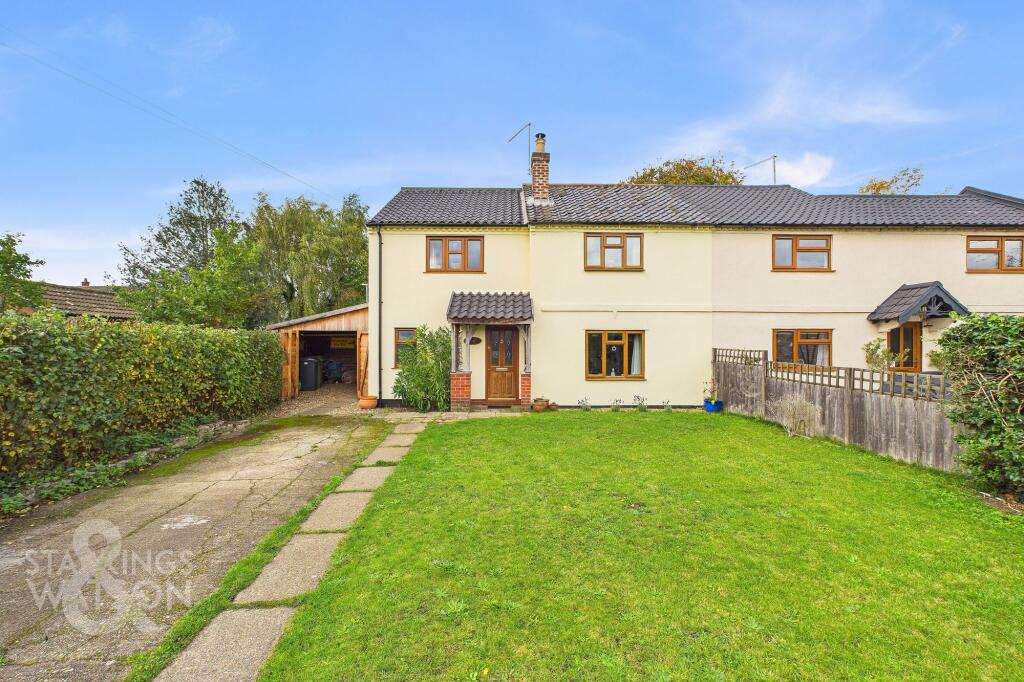 3-bed semi-detached on Loddon Road, Ditchingham, Bungay, £385,000