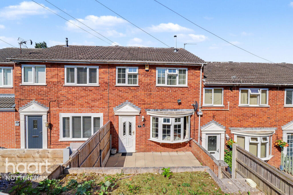3-bed terraced on Haddon Close, Carlton, £210,000
