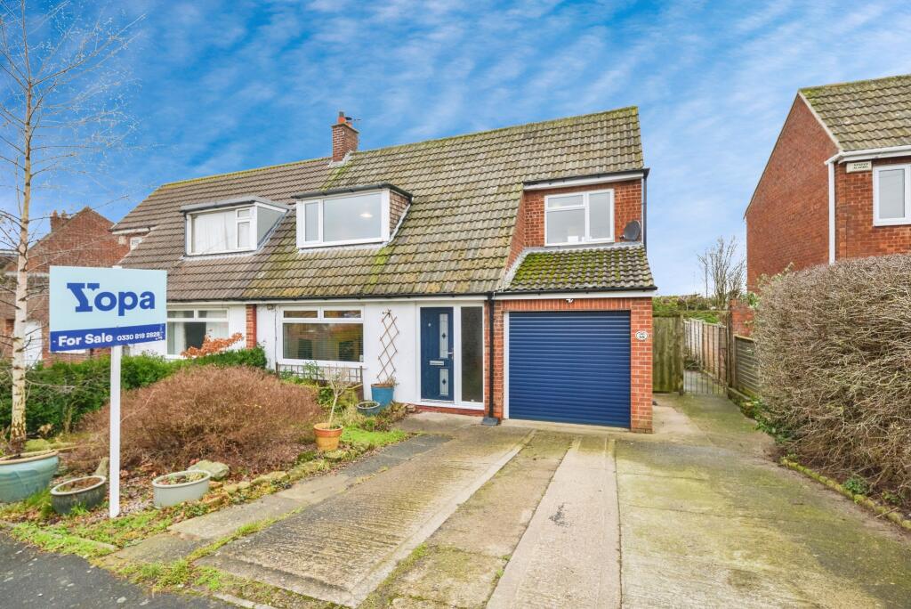 3-bed semi-detached on Roseberry Crescent, Middlesbrough, TS9, £275,000