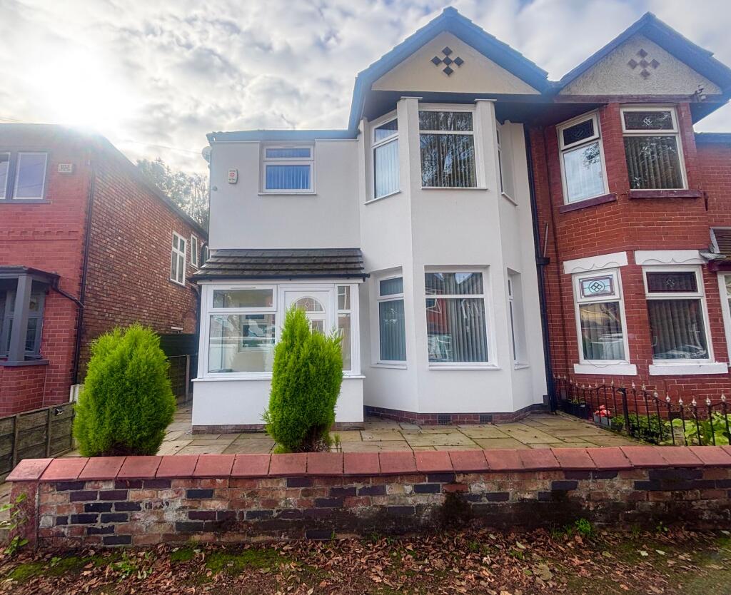 4-bed semi-detached on Grange Avenue, Stretford, M32, £425,000