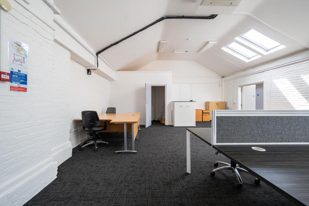 Rear section of office