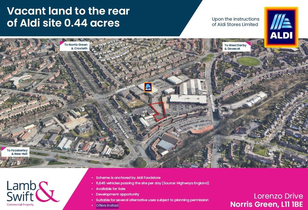 Main image of property: VACANT LAND TO THE REAR, LORENZO DRIVE, NORRIS GREEN, LIVERPOOL, MERSEYSIDE, L11 1BE