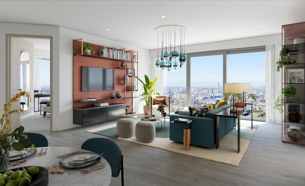 3-bed flat on Aspen, Canary Wharf, London, E14 9SJ, £1,199,500