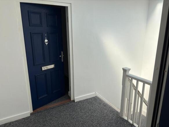 Entrance of one of the flats