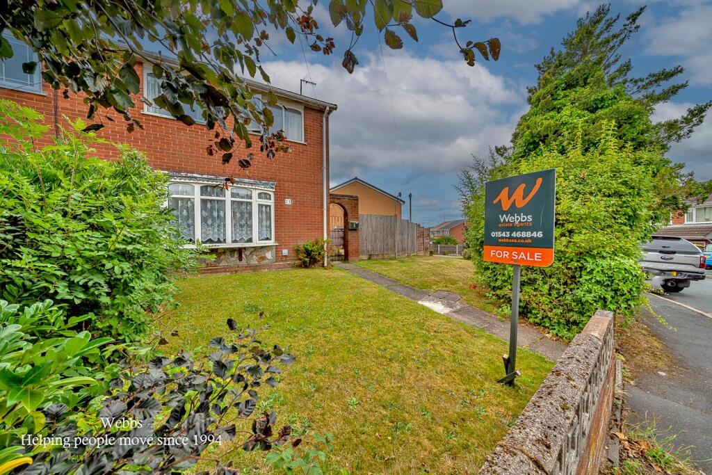 3-bed semi-detached on Sunley Drive, Hednesford, Cannock, £220,000