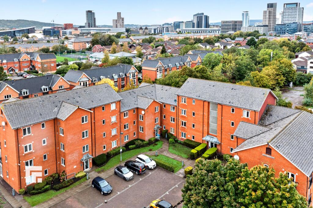 2-bed flat on Amity Court, Longueil Close, Atlantic Wharf, Cardiff, £180,000