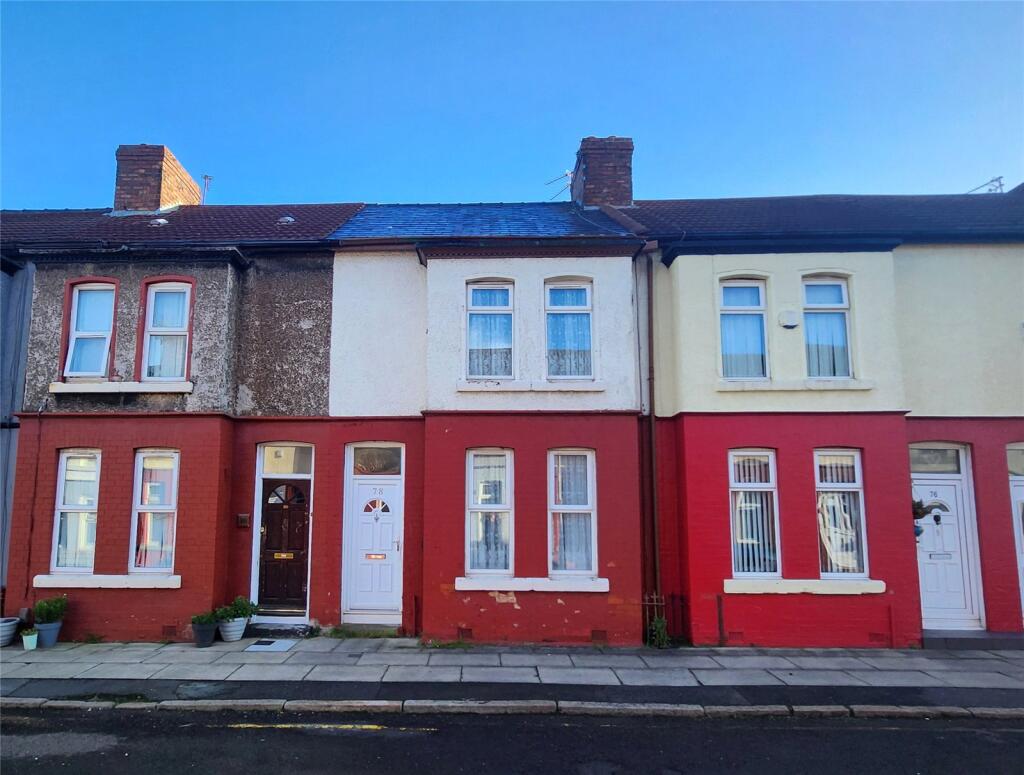 2-bed terraced on Sunbeam Road, Liverpool, Merseyside, L13, £100,000