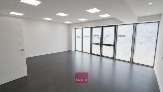 Computer-generated image of shop to let