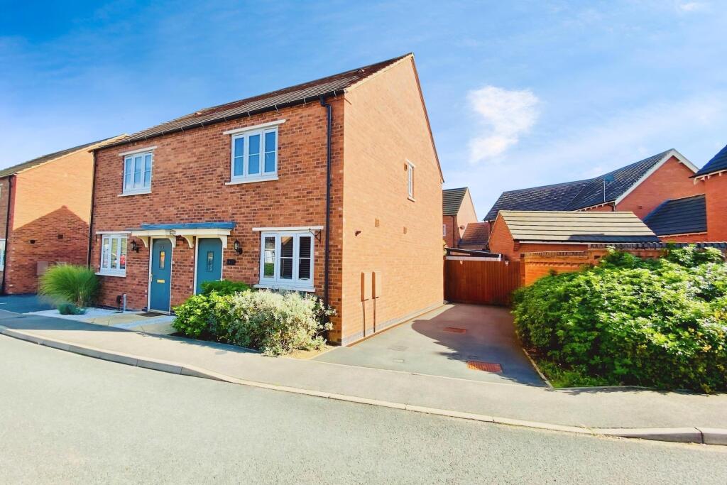 2-bed semi-detached on Teasel Close, Queniborough, LE7, £220,000
