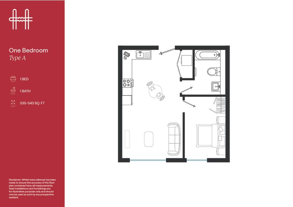 1 bedroom apartment for rent